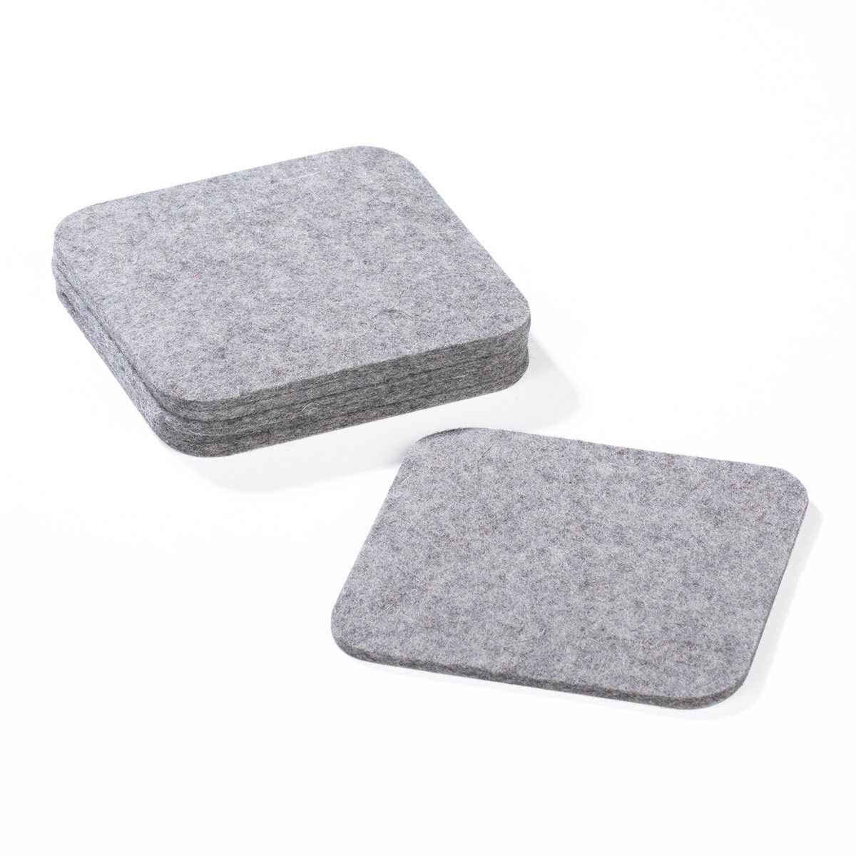 Filzuntersetzer quadratisch 10 x 10 cm