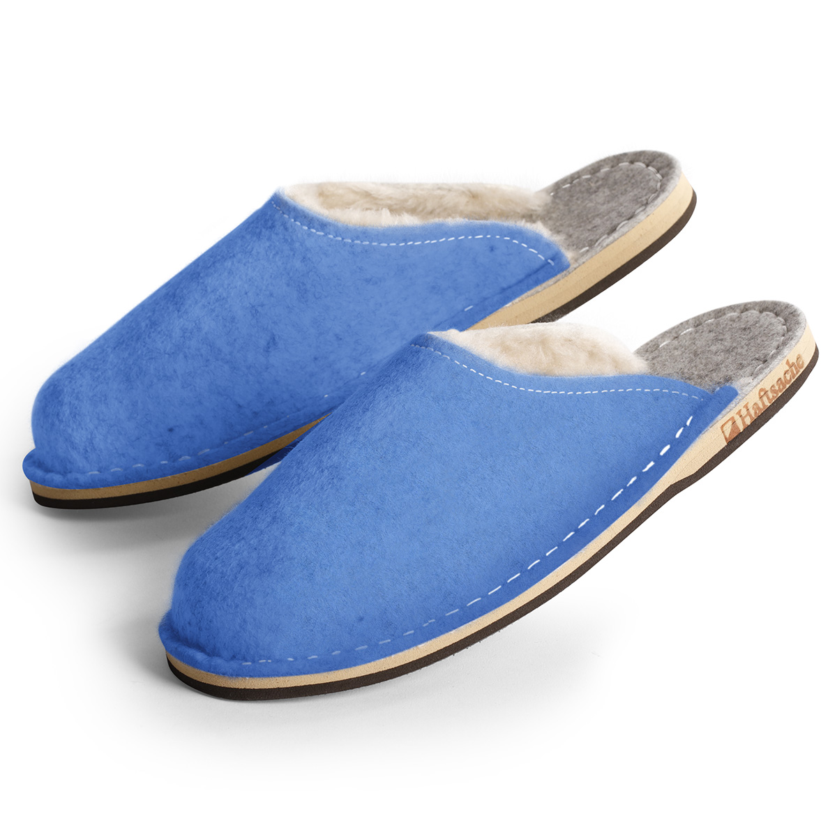 Kinderhausschuhe Filzpantoffel himmelblau
