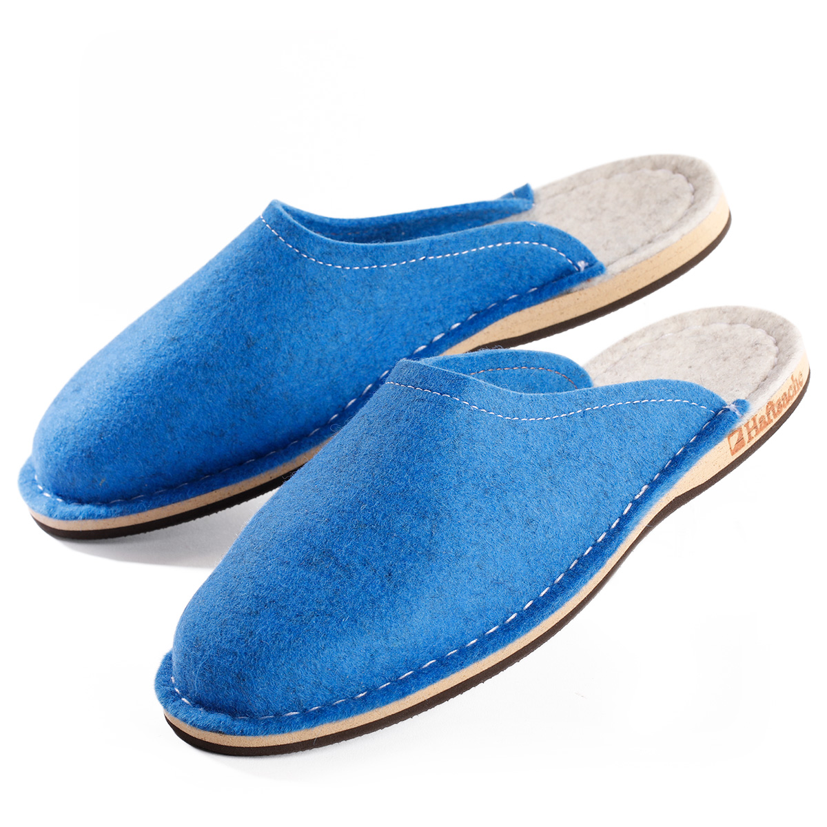 Sommer-Filzpantoffel blau