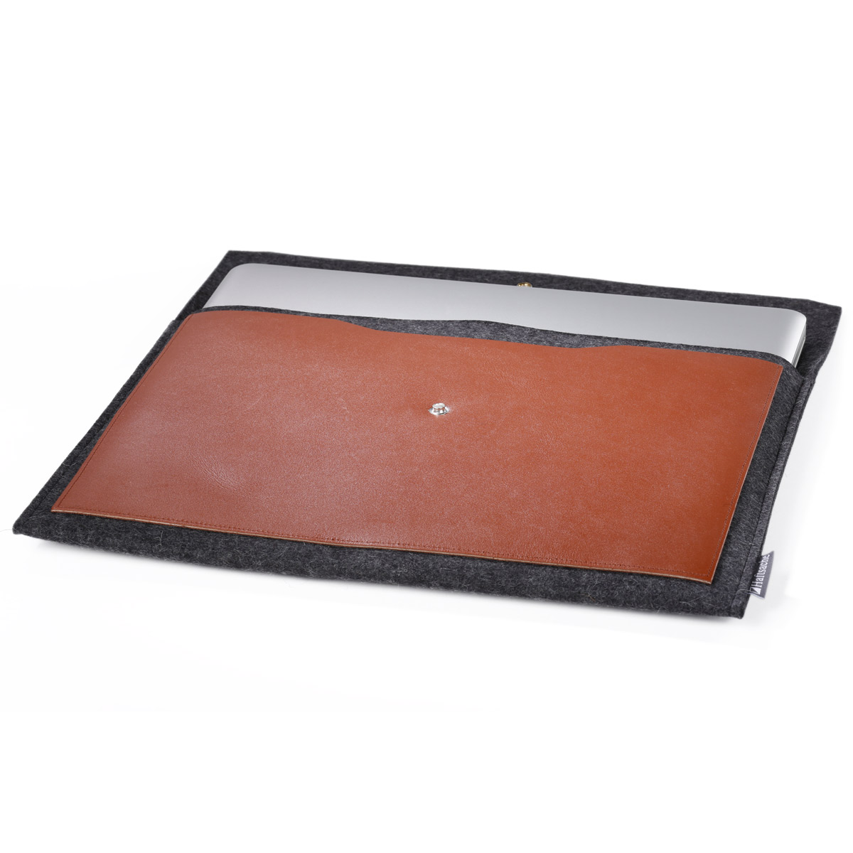Notebooktasche 15" mit Knopf